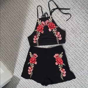 2 piece halter top